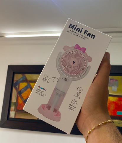 Miniatura 4 de VENTILADOR DE MANO CON HUMIDIFCADOR